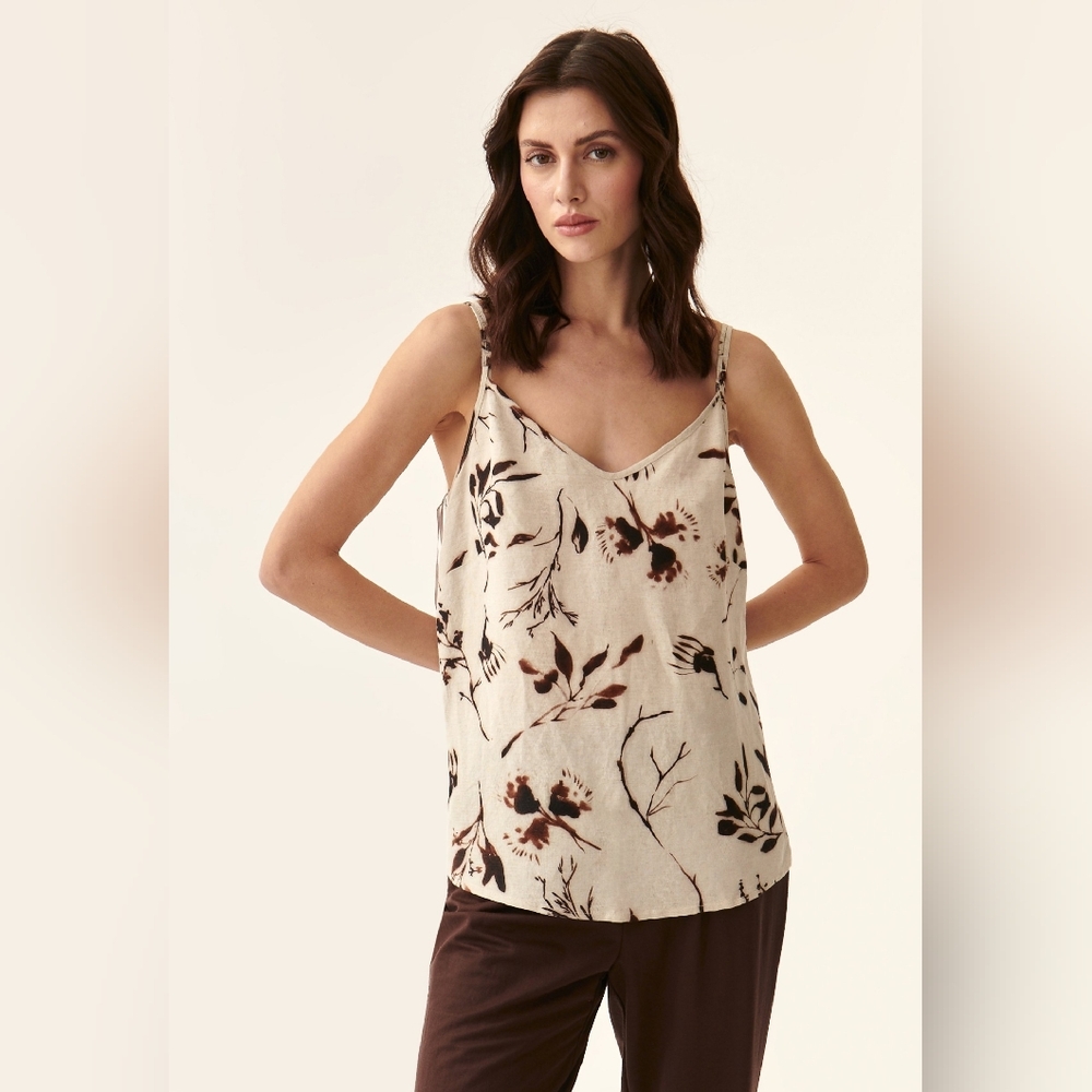 White House Black Market Floral Print Camisole